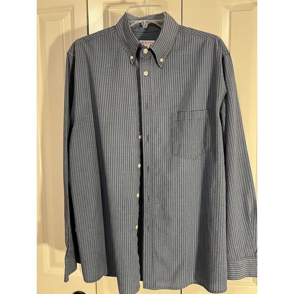 Merona Long Sleeve Men's Large Button Down Shirt--Blue - Picture 2 of 8